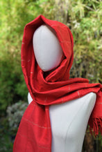 Load image into Gallery viewer, SHAWL | HANDLOOM WOVEN | GLITTERED STRIPES