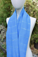 Load image into Gallery viewer, SHAWL | HANDLOOM WOVEN | GLITTERED STRIPES