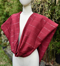 Load image into Gallery viewer, SHAWL | HANDLOOM WOVEN | GLITTERED STRIPES
