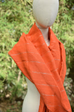 Load image into Gallery viewer, SHAWL | HANDLOOM WOVEN | GLITTERED STRIPES