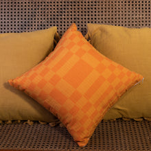 Load image into Gallery viewer, BINAKOL THROW PILLOW CASES ORANGE AND YELLOW
