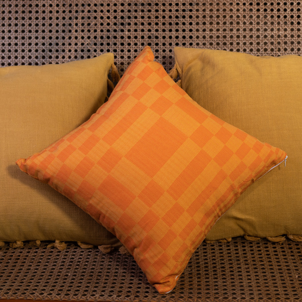 BINAKOL THROW PILLOW CASES ORANGE AND YELLOW