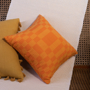 BINAKOL THROW PILLOW CASES ORANGE AND YELLOW