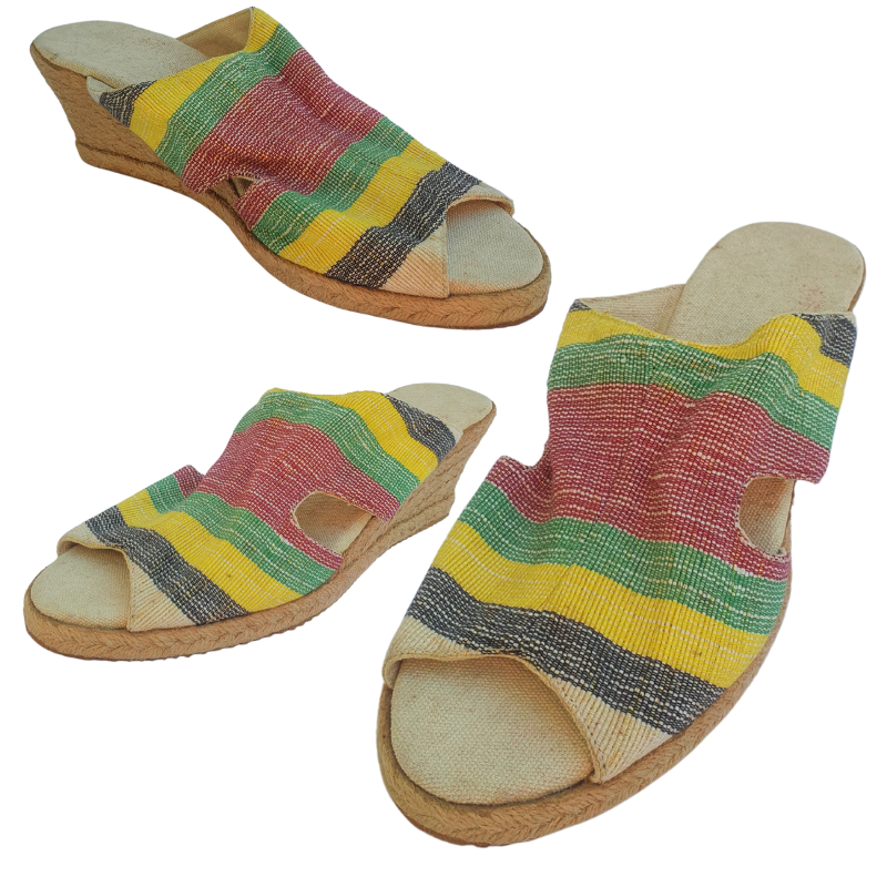 JOANNE| wedge | striped design